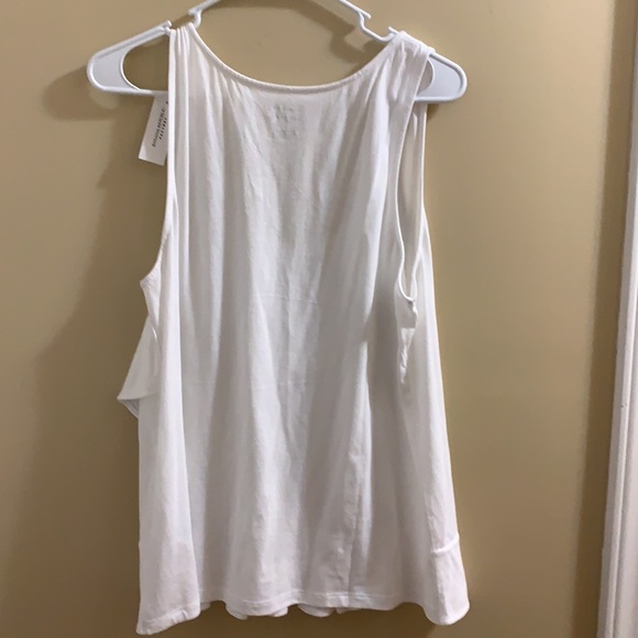Banana Republic White Ruffle Tank - Picture 3 of 5